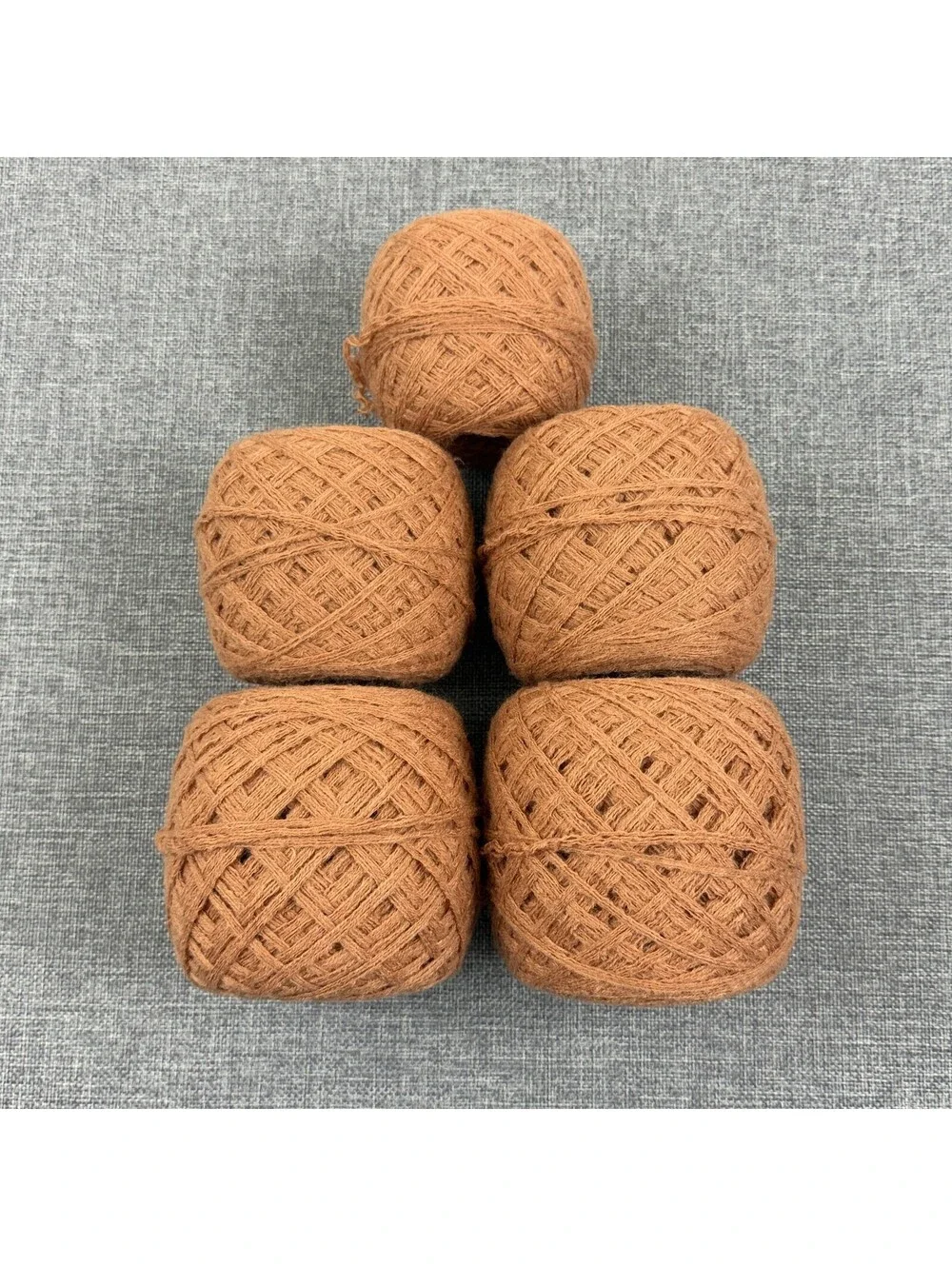 Reclaimed Acrylic Olefin Worsted Yarn 1,279 Yds 592g  Salmon Peach (5 Cakes)